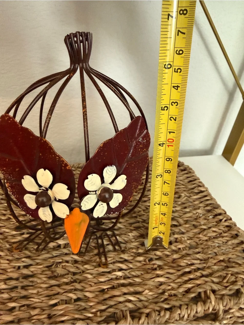 Pier 1 Metal Owl Tealight Candle Holder Fall Autumn Decor 🍁